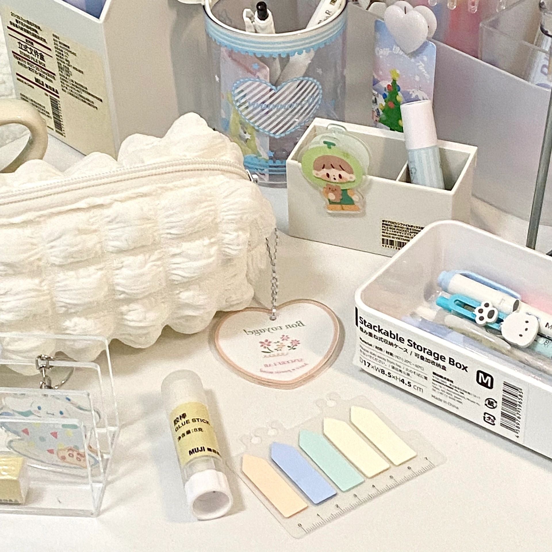 Wholesale White Large Capacity Simple Pen Bags